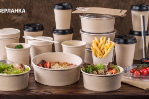 Paper hot cups. Paper bamboo disposable tableware