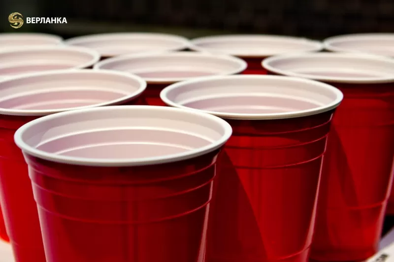 Disposable red cups for celebrations and events