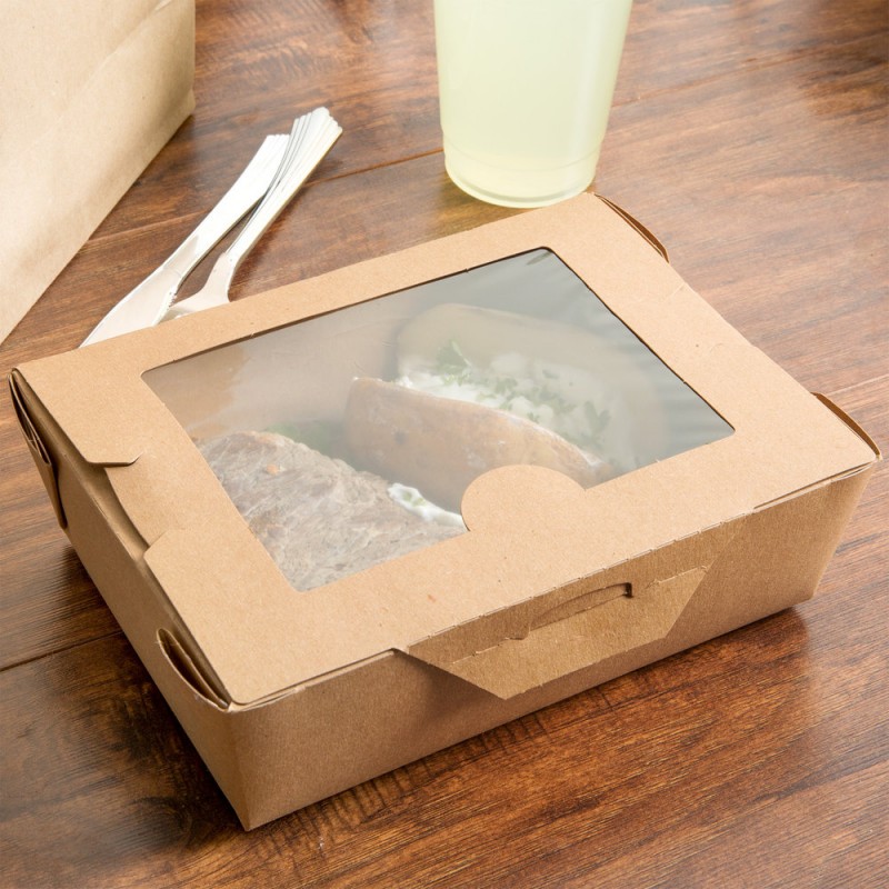 Disposable paper containers for salads