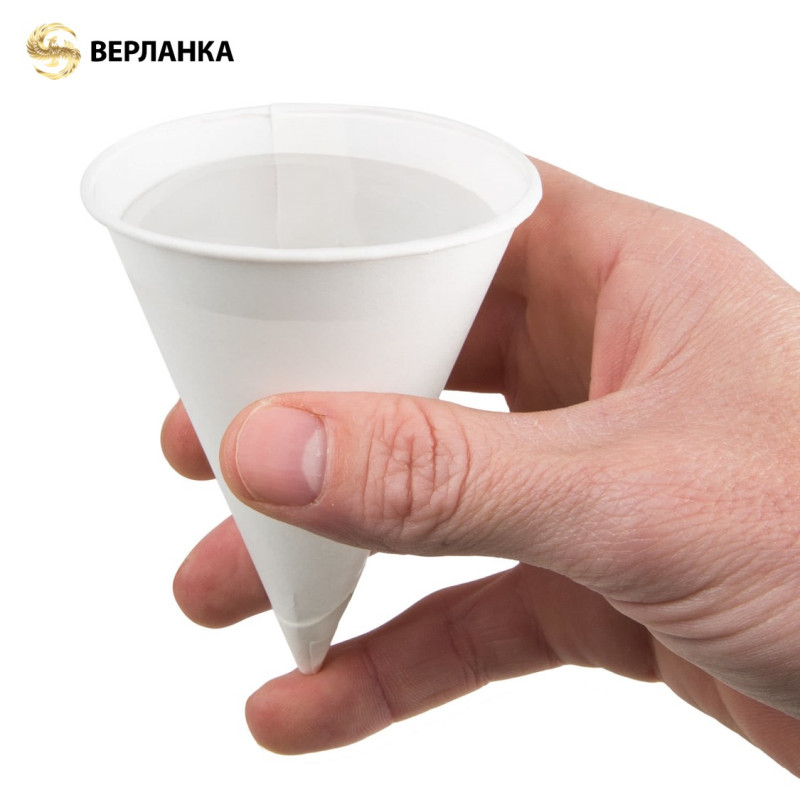 Disposable vending cone paper cups water cones